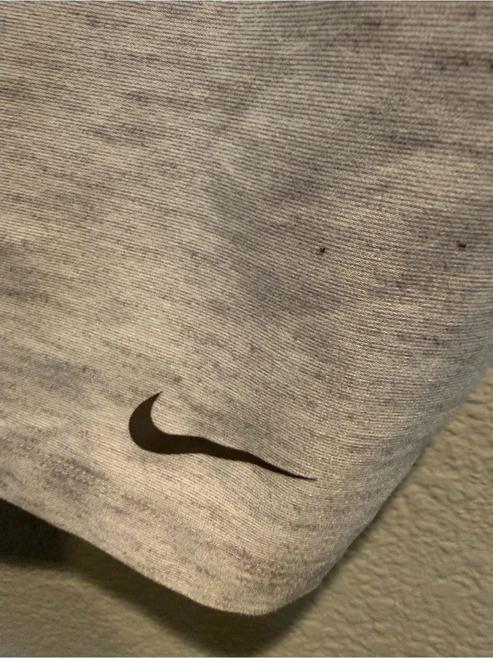 Nike Grey Cropped Tank Top with Swoosh Size Women’s Small